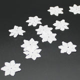 Snowflakes, Fabric, 200 per bag