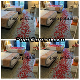 Romance 2000 - Choose Your Color of Silk Rose Petals + candles