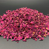 Organic Dried Rose Petals, Red, All-Natural and Edible