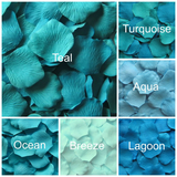 Silk Rose Petals Sample, 12 petal pack