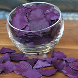 Eggplant Silk Rose Petals, Value Pack 1000 Petals