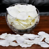 Floating Ivory Silk Rose Petals, 100 petals