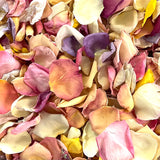 Rose Petals, Light Colors, Real Freeze Dried Bulk Budget Petals, 100 cups