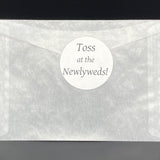 Wedding Petal Toss Packets, set of 20 Glassine Envelopes