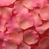 Coral Silk Rose Petals, 100 petals per bag