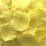 Pale Yellow Silk Rose Petals, Value Pack 1000 Petals