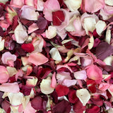 Rose Petals, Romance Blend Real Freeze Dried Petals for Pathways, 70 cups