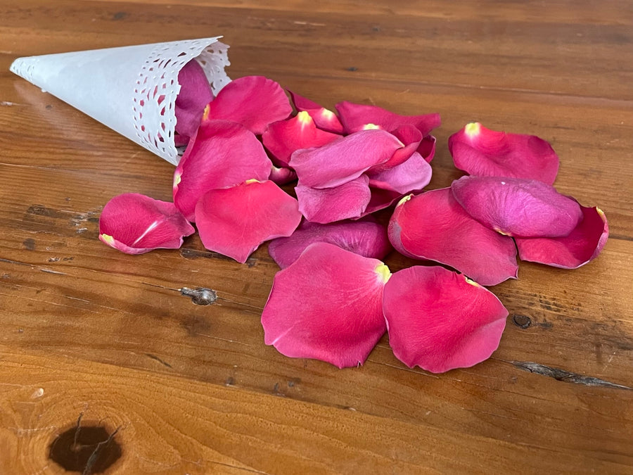 Freeze Dried Rose Petals - Romantic Red