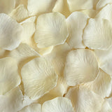 Cream Silk Rose Petals, Value Pack 1000 Petals