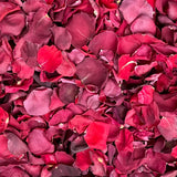 Rose Petals, Dark Red Colors, Real Freeze Dried Bulk Budget Petals, 100 cups