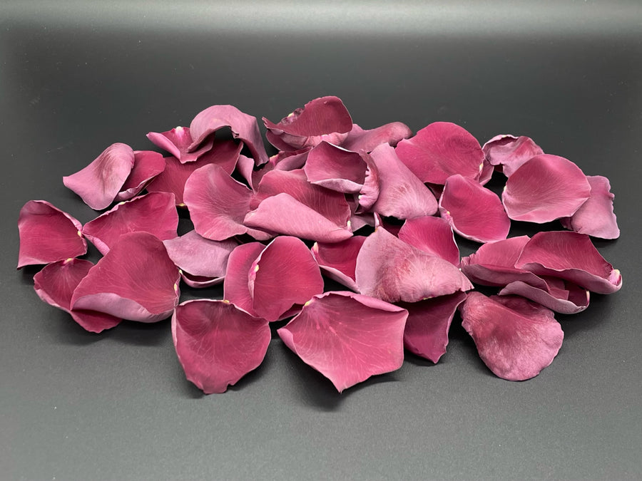 Freeze Dried Rose Petals - Burgundy