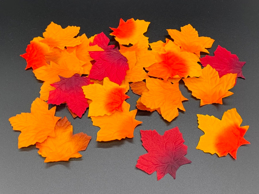 Fall Leaves, Assorted Colors, Artificial, Small, 200 per bag