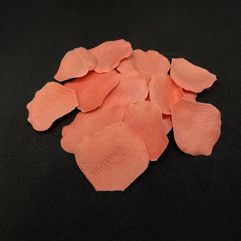 Salmon Silk Rose Petals, 200 count