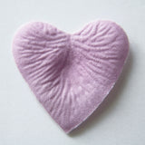 Light Purple Heart Shaped Silk Rose Petals