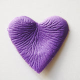 Purple Heart Shaped Silk Rose Petals