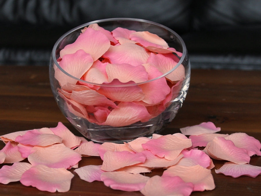 Coral Silk Rose Petals, Value Pack, 1000 Petals