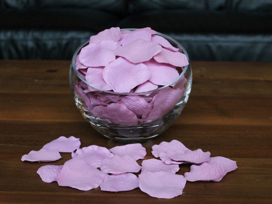 Dusty Rose Silk Rose Petals, 100 petals