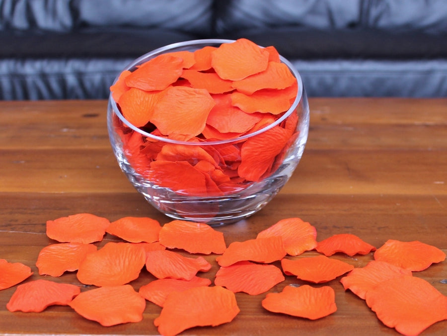 Mandarin Silk Rose Petals, 100 petals