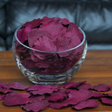 Plum Silk Rose Petals, 100 petals