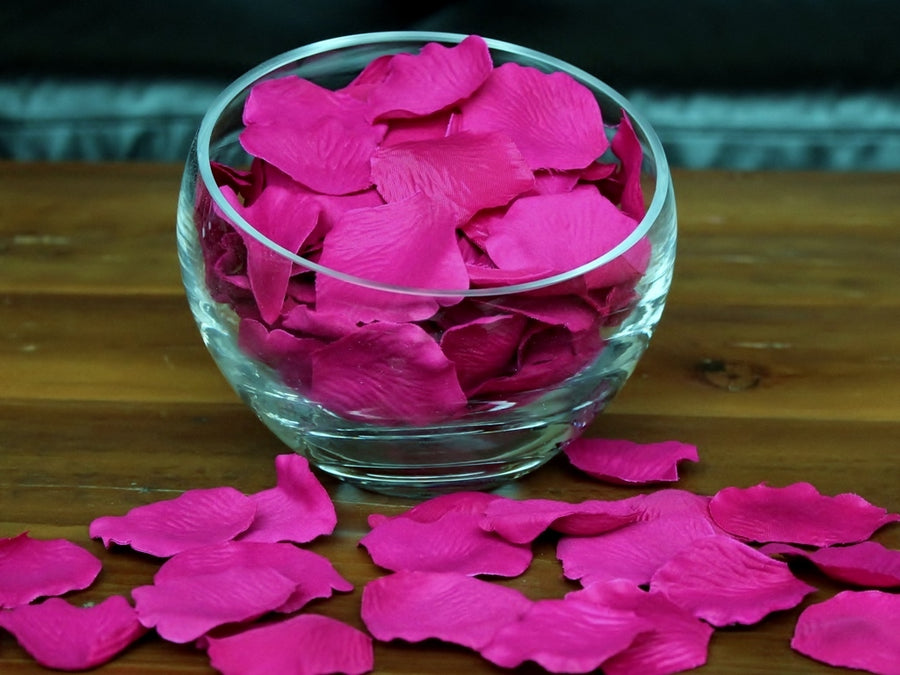 Raspberry Silk Rose Petals, Value Pack 1000 Petals