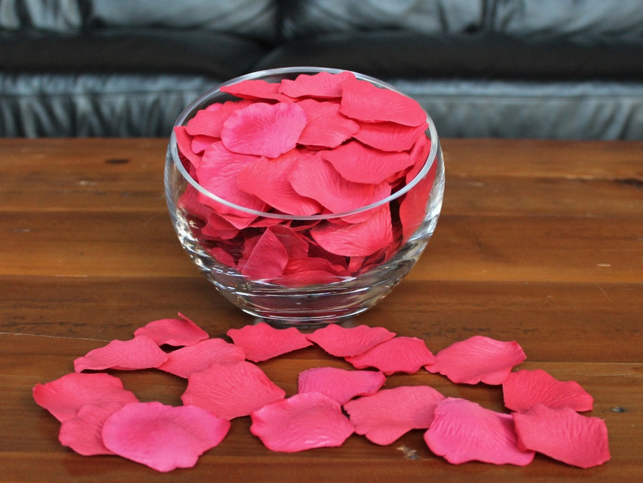 Strawberry Silk Rose Petals, 100 petals