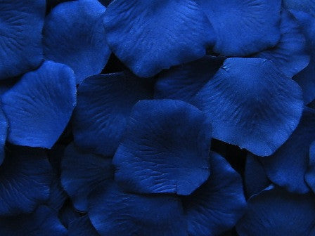 Blue Silk Rose Petals, 100 petals