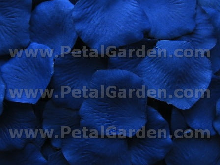 Floating Blue Silk Rose Petals, 100 petals