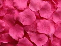 Deep Pink Two-Toned Silk Rose Petals  ShopWildThngs.com