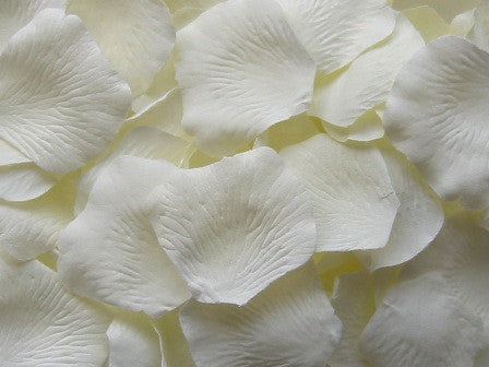 Ivory Silk Rose Petals, Value Pack 1000 Petals