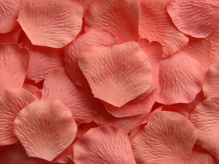 Melon Silk Rose Petals, 100 petals