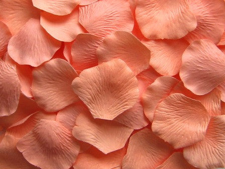 Peachy Silk Rose Petals, Value Pack 1000 Petals