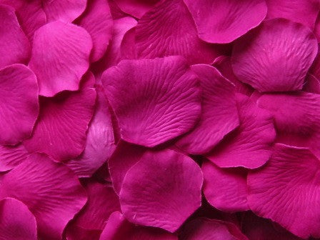 Raspberry Silk Rose Petals, 100 petals