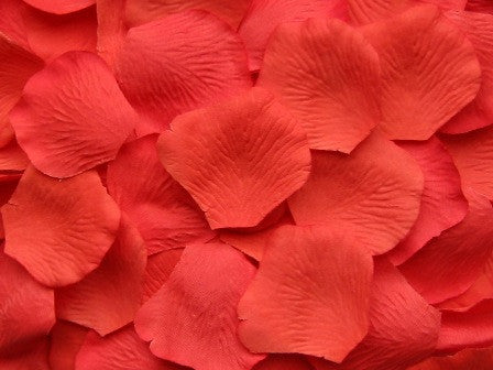 Salmon Silk Rose Petals, Value Pack 1000 Petals
