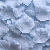 Sky Blue Silk Rose Petals, Value Pack 1000 Petals