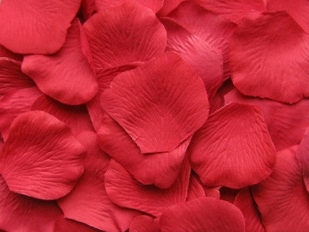 Strawberry Silk Rose Petals, 100 petals