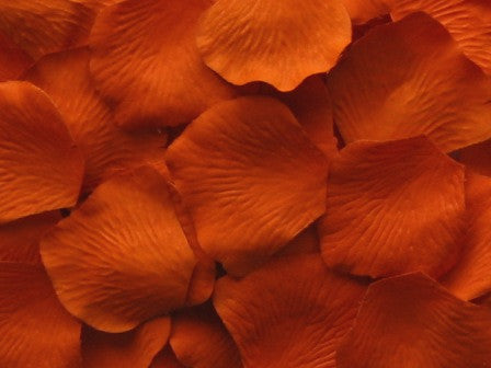 Tangerine Silk Rose Petals, Value Pack 1000 Petals